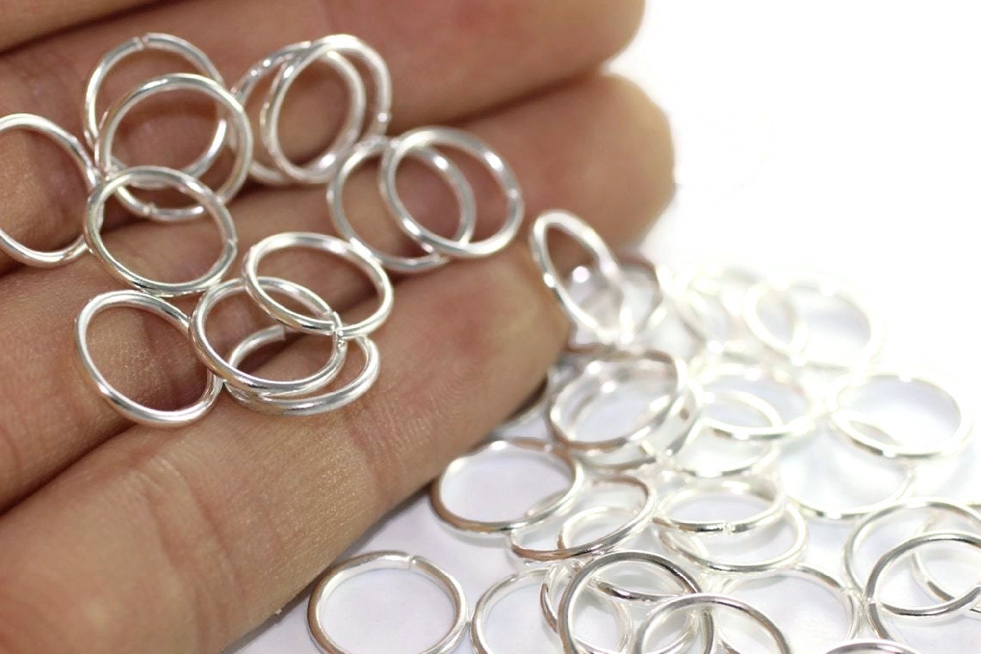 22g 2.0 Mm ID 3.3mm OD Sterling Silver 22g2.00 925 Jump Rings Open