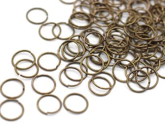 9mm jump rings (22 Gau) Antique Bronze Jump Rings, Open jump rings, jewelry making, brass jump rings, bronze jumprings, 9mm jumprings, JMPP