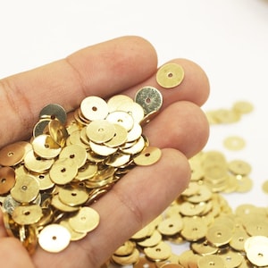 Raw Brass  Round Disc, 8 mm Stamping Tag, Coins, Mid Hole Coins, Tiny little Circle Charms , roud charms, disc charms, GLDS
