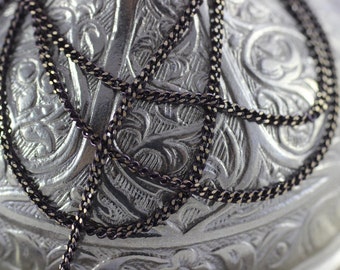 1.5mm Brown chain link, brass chains,  loose chain, gold chain, - Tiny Metal Chains - Soldered Chain - Necklace Findings
