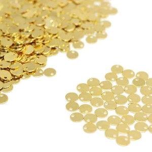6 mm 24 K Gold Plated Brass Coin, Round Stamping Disc, Stamping Blank, Stamping Tag, Round Disc, gold disc, coin disc, brass tag,  SGDT