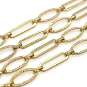 24k Shiny Gold Plated 13x27mm Paperclip chain, Oval Link Chain, Wholesale Chains DIY Jewelry Making Supplies, Jewelry Chain, Bulk Chains BGC