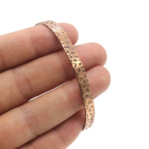 5.5 mm Pure Copper Thin Bracelet, Adjustable Cuff, Copper Bracelet, Leopard Bangle, Copper Cuff Bracelet, Arthritis bracelet, Copper Jewelry
