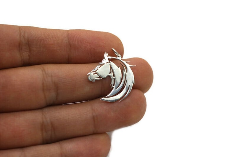 Horse 925 Sterling Silver Charm Personalized Gift Dainty Necklace Horse Necklace Minimalist Necklace Animal Necklace image 1