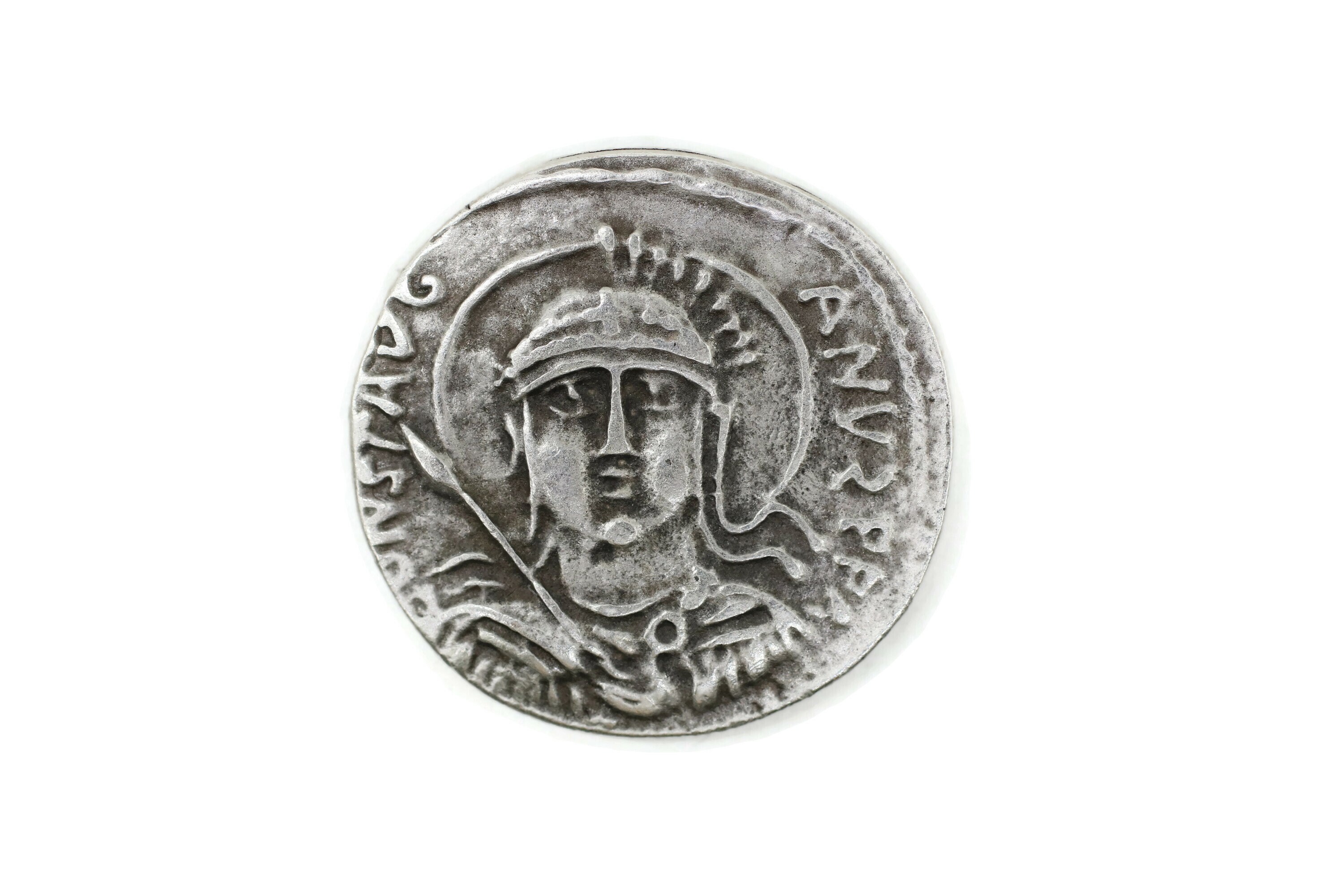 Antique Silver Ancient Byzantium Coins, 32 Mm Roman Empire