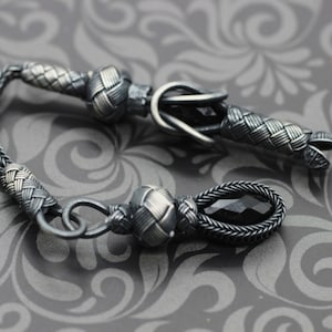 925 Silver Tassel for Tasbeeh, Prayer Beads, Black Tassels, Making tasbeeh, Misbaha, Tasbih tassel, Tasbeeh tassel, islamic Rosaries, TS25 image 1