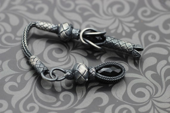 925 Silver Tassel for Tasbeeh, Prayer Beads, Black Tassels, Making tasbeeh, Misbaha, Tasbih tassel, Tasbeeh tassel, islamic Rosaries, TS25
