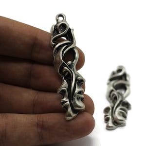 Antique Silver African mask Charms,  Necklace charm |DIY jewelry | Making necklace, African pendant, Mask pendant, necklace charm