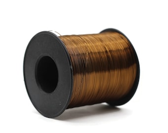 Alambre de cobre de 2400 pies, alambre artesanal marrón claro sólido, envoltura de alambre artesanal suave muerto calibre 28 0,3 mm, bobina de cobre sólido desnudo sin recubrimiento WRRI