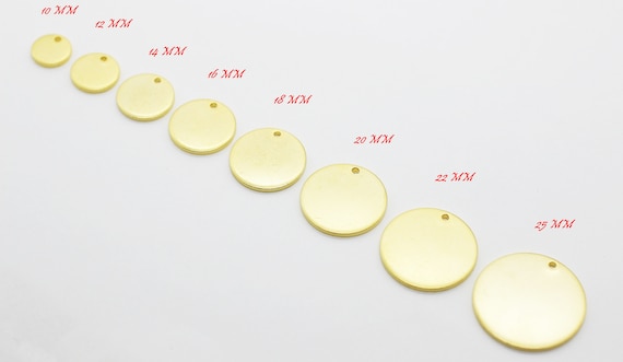 4 Pcs Matt Gold Plated Disc, Round Laser writable Discs, Laser writing blanks, Laser disc, Gold Thick Spacer,  blank tags, Laser coins, MGDS