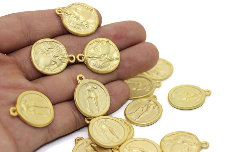 Ciondolo Rotondo Morella Coins 33mm – Intercambiabile Per Collane E Bracciali, Design Moderno