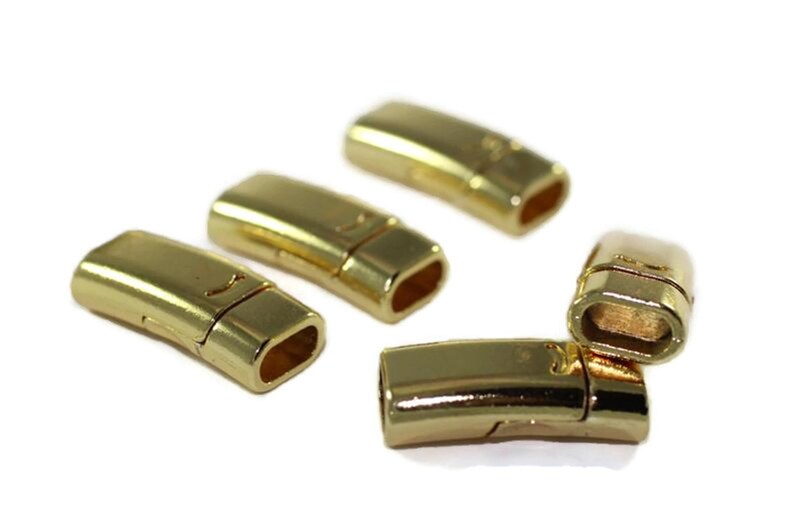 Gold Plated Flat Clasps 4x9 Mm for DIY Jewelry Etsy
