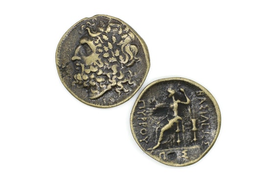 Zeus Coins, Antique Bronze Roman Coins, 26 Mm Roman Empire