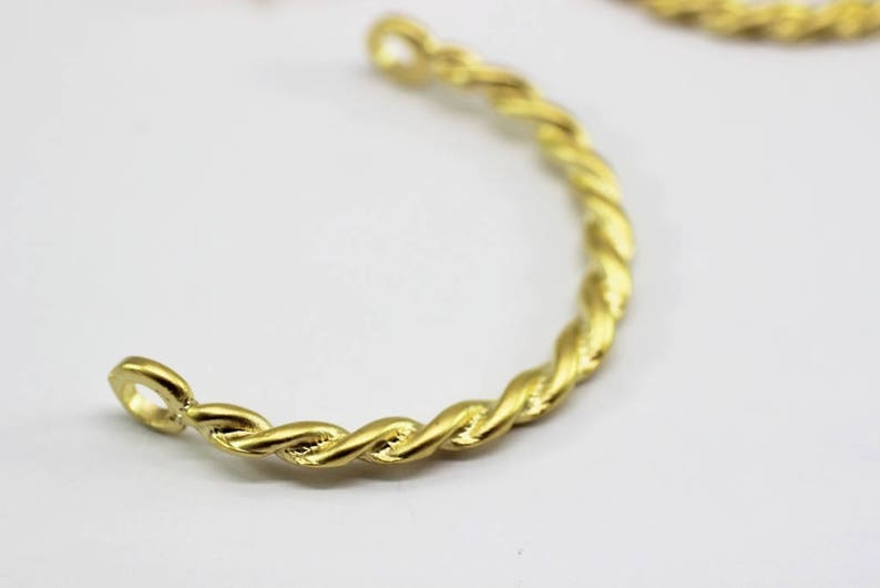 Making Bracelet Bracelet Supplies Spiral Bracelet Handmade Gold Plated Cuff Bracelet Bangle Twisted Bracelet 58 mm Gold Bracelet Blanks