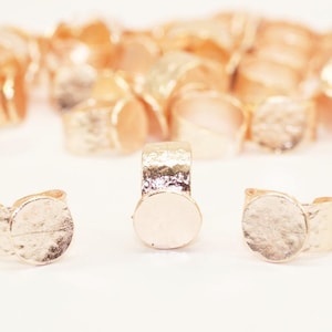 Rose Gold Plated Brass Hammered Adjustable Ring Blank with 15 mm Base Setting Findings, Cabochon base, Making Ring, Ring base, RNGB