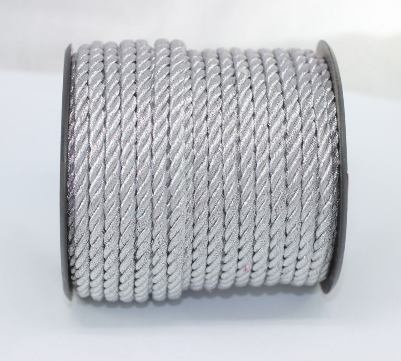 Grey Rayon Rope 4 mm 015 inch Grey cord Twisted Braid | Etsy