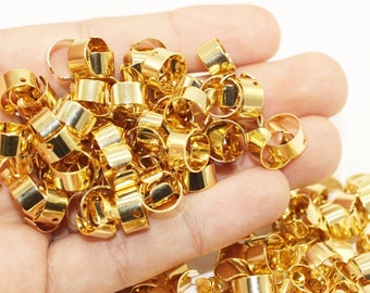 10 Pcs Gold Plated Ear Cuffs, Unplated, with hole 10mm No Piercing Ear Cuff, Ear Wrap, Ear Rings, Cartilage Earring, Earrings, ECUF