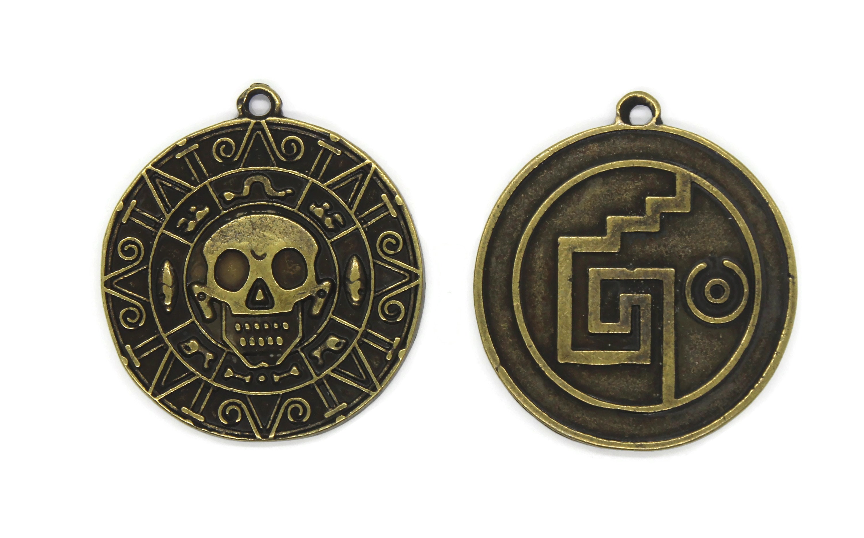 Pirates of the Caribbean 限定メダル 615/900 Antique Bronze Pirate Coins 36x40 Mm, Pirates of the