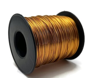 731 Feet Goldener Kupferdraht, Massives Kupfer, Dead Soft Artisan Wire Wrap 0,8 mm (20 Gauge), Unbeschichteter Kupferdraht