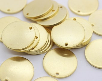 1,4 x 20 mm mat vergulde schijf, ronde stempelschijven, blanco stempels, 20 mm schijf, gouden dikke spacer, 20 mm blanco tags, 20 mm munten, MGDS
