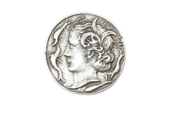 古代ローマ銀貨 フェニキアコイン、アンティークのローマ銀貨、36 mm ローマ帝国の遺物