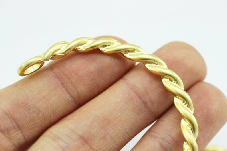 Making Bracelet Bracelet Supplies Spiral Bracelet Handmade Gold Plated Cuff Bracelet Bangle Twisted Bracelet 58 mm Gold Bracelet Blanks