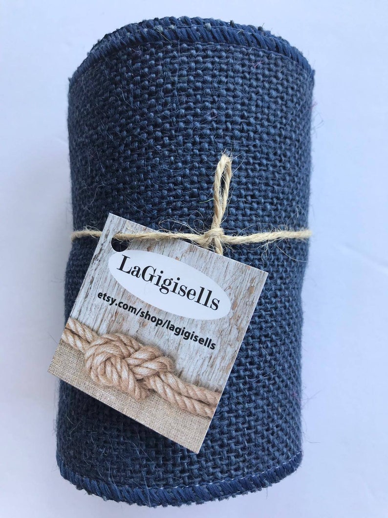5.5 inch burlap ribbon