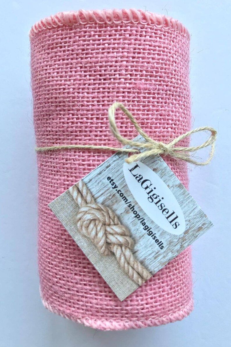 5.5 inch burlap ribbon