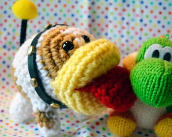 Yoshi's Woolly World Poochy Crochet Plush Amigurumi