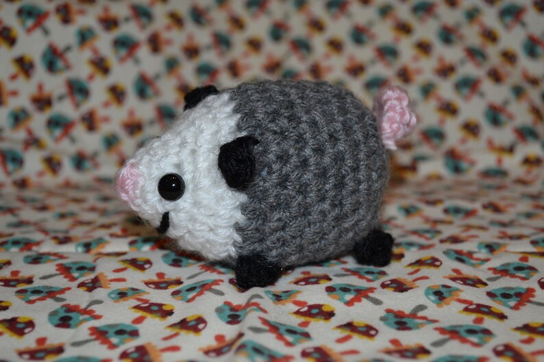 Baby Opossum Crochet Amigurumi Plushie image 6