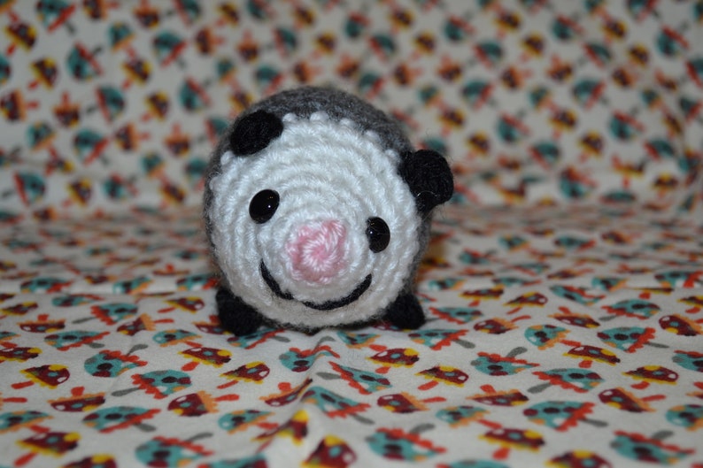 Baby Opossum Crochet Amigurumi Plushie image 7