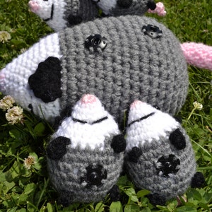 CROCHET PATTERN Opossum Family PDF File image 4