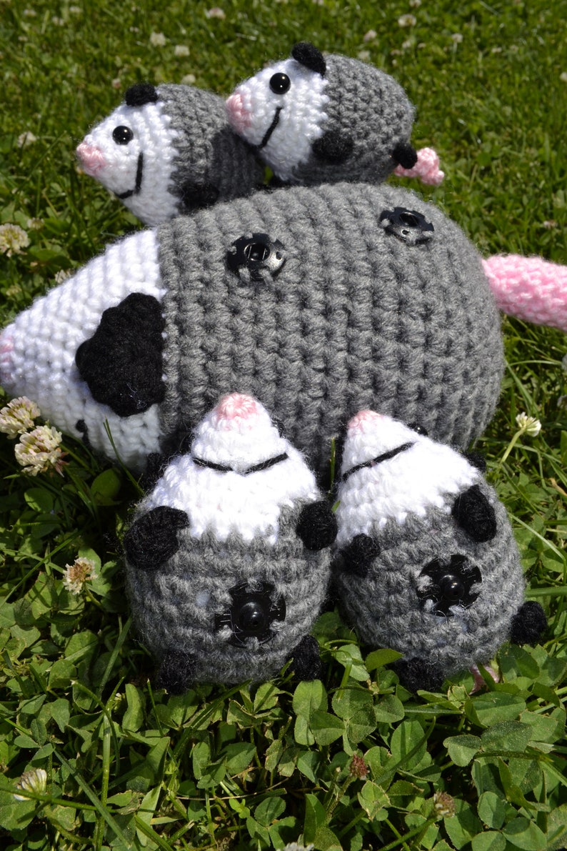 CROCHET PATTERN Opossum Family PDF File image 4