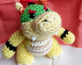 Yoshi's Woolly World Baby Bowser/ Bowser Jr. Crochet Amigurumi Plushie