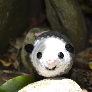 Baby Opossum Crochet Amigurumi Plushie image 3