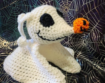 Nightmare Before Christmas Zero puppy plush lovey blanket