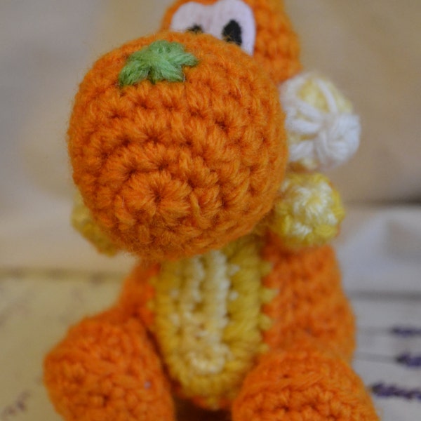 Yarn Yoshi Citrus amigurumi plushie