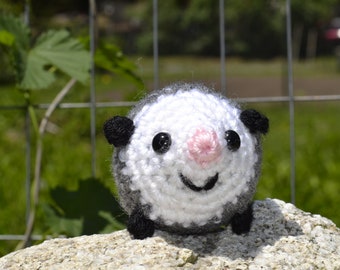 Baby Opossum Crochet Amigurumi Plushie