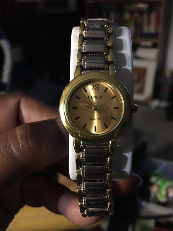 Gold and Sliver Tone Quartz Watch