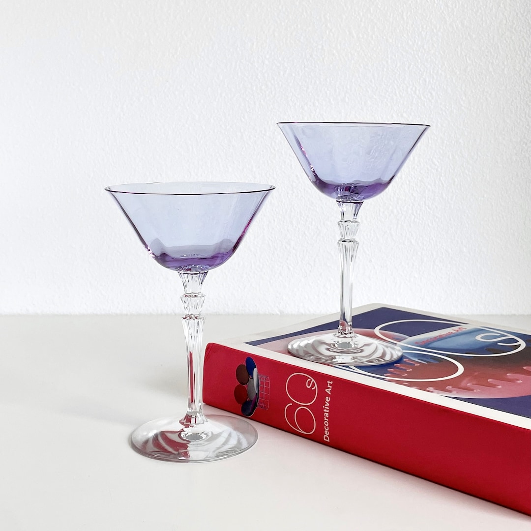 Fostoria Wisteria Art Deco Color Changing Coupe Cocktail Etsy