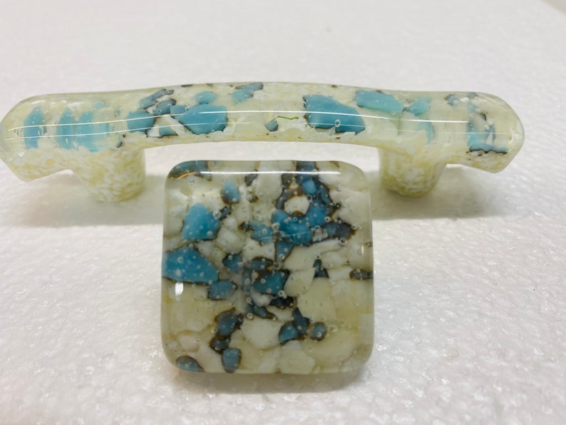 Fused Glass Pulls and Knobs Etsy