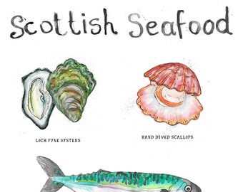 Sustainable Scottish Seafood print