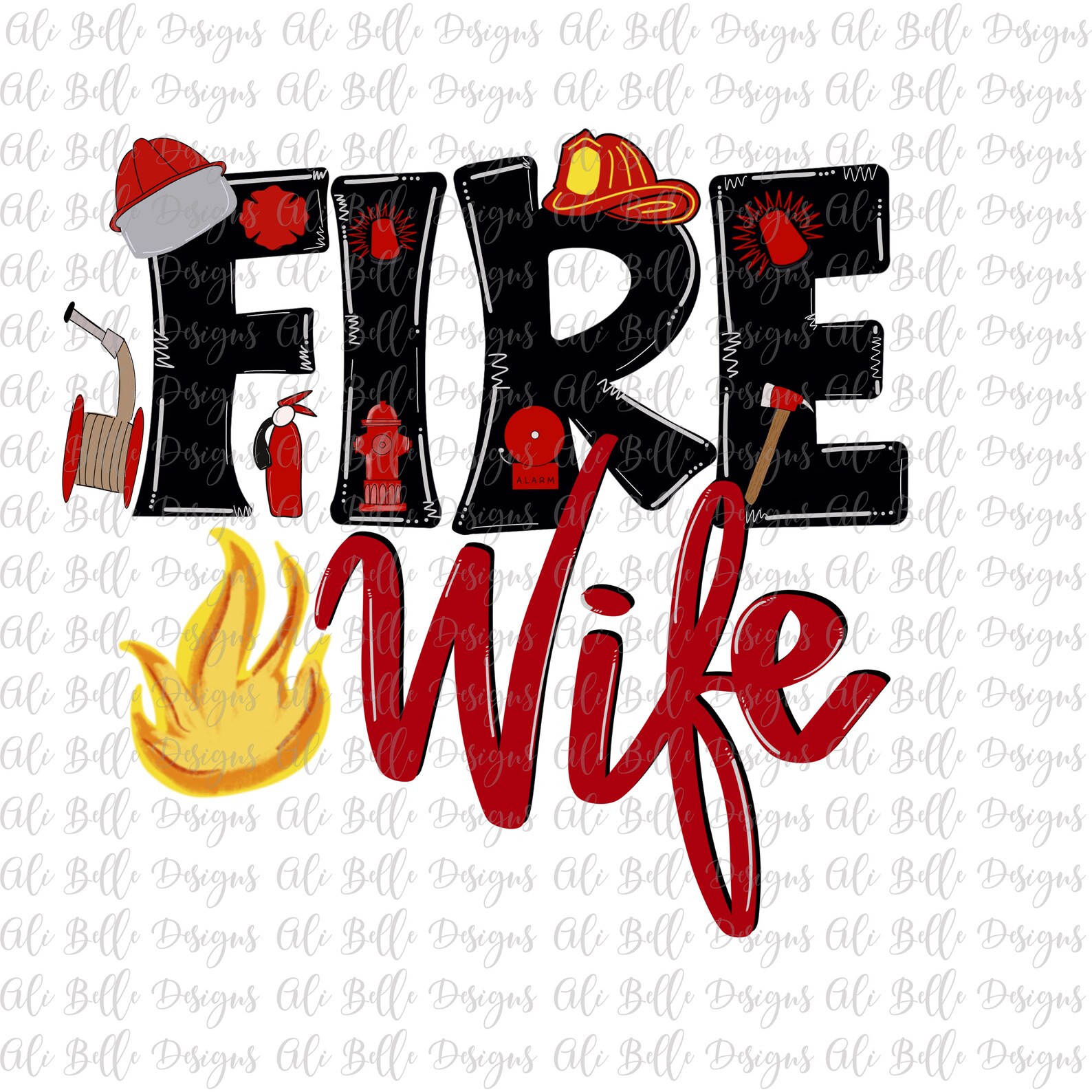 Fire Wife Sublimation PNG Design Fire Wife PNG fire Wife - Etsy