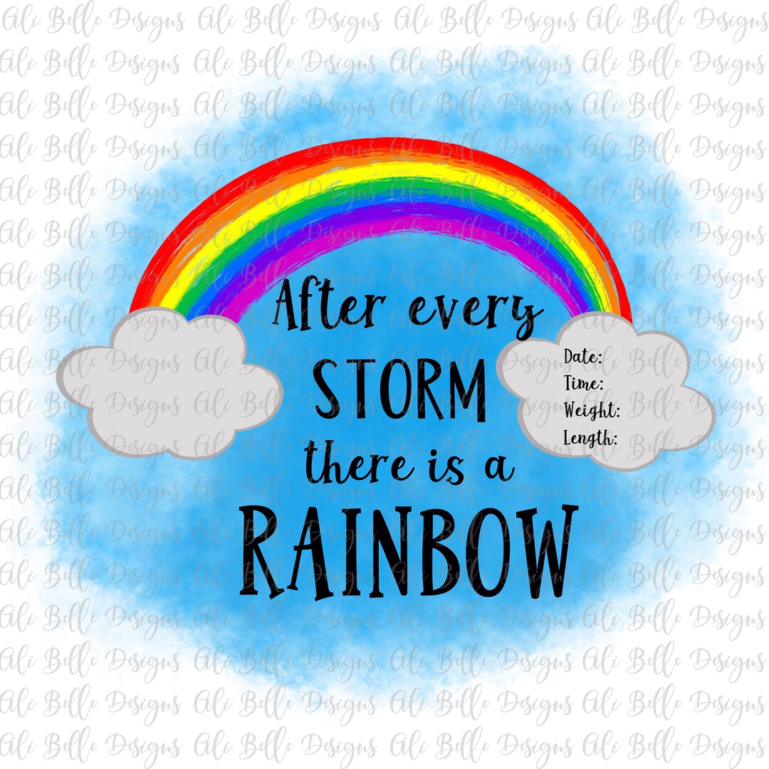 Rainbow Baby Announcement Rainbow Baby After Every Storm Etsy rainbow-baby-announcement-ubicaciondepersonas-cdmx-gob-mx