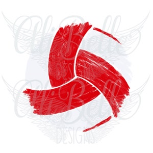 Volley-ball, sublimation, téléchargement immédiat, prêt à imprimer, oeuvre d'art imprimable, téléchargement numérique, griffonnage, design dessiné à la main, PNG, numérique