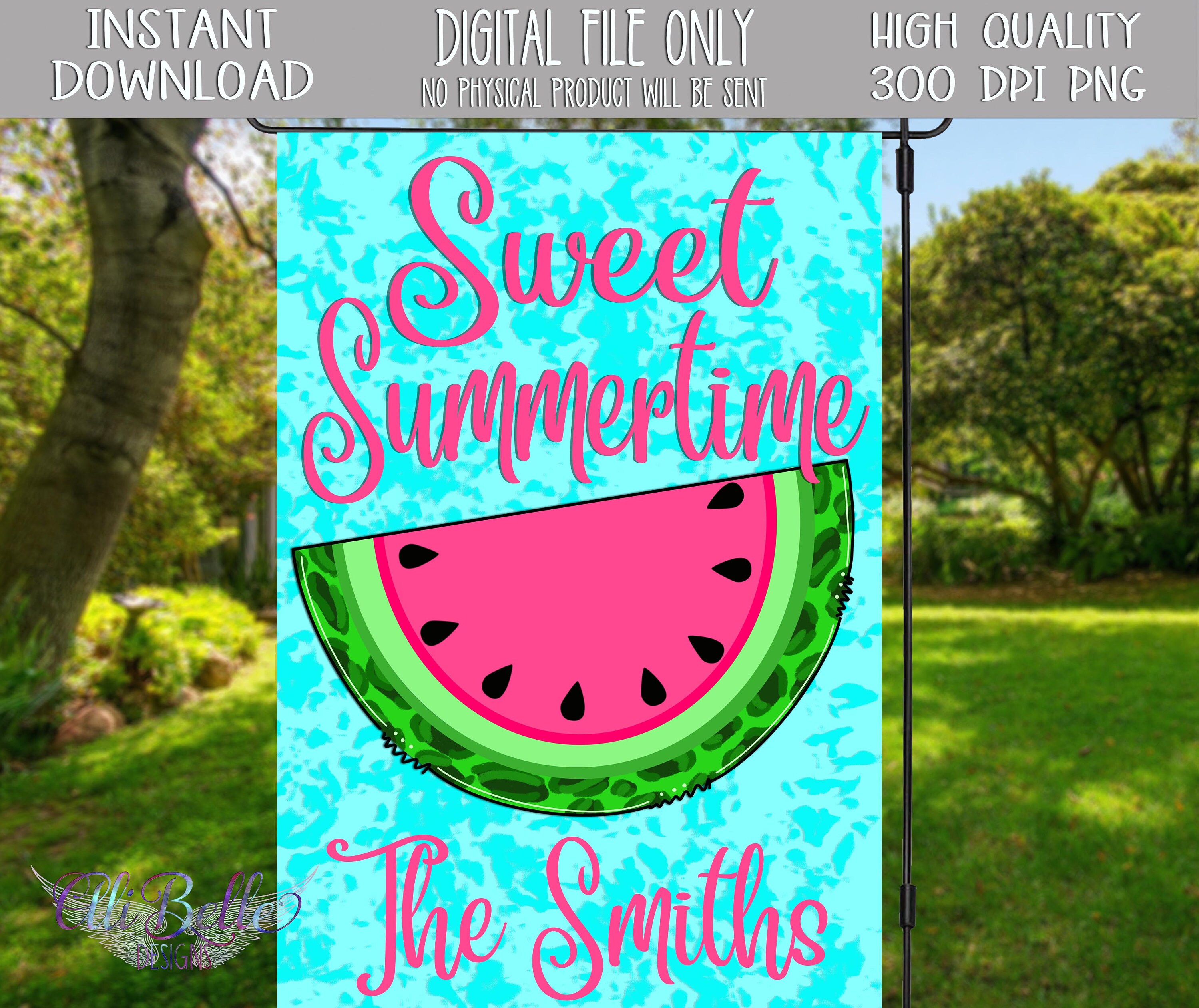 Garden Flag Design Garden Flag PNG Hand Drawn Design Etsy