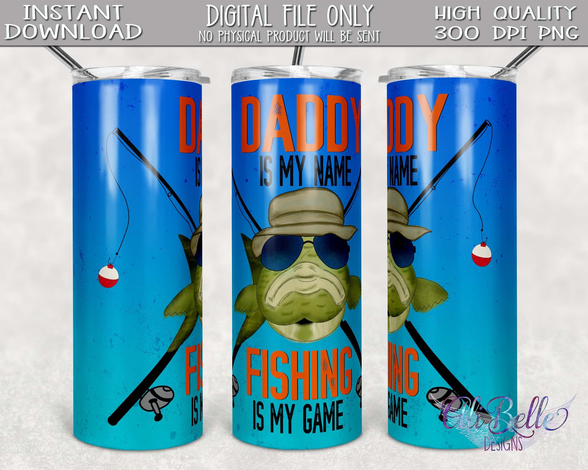 20 Ounce Skinny Tumbler Sublimation Design Download| Daddy is My Name ...