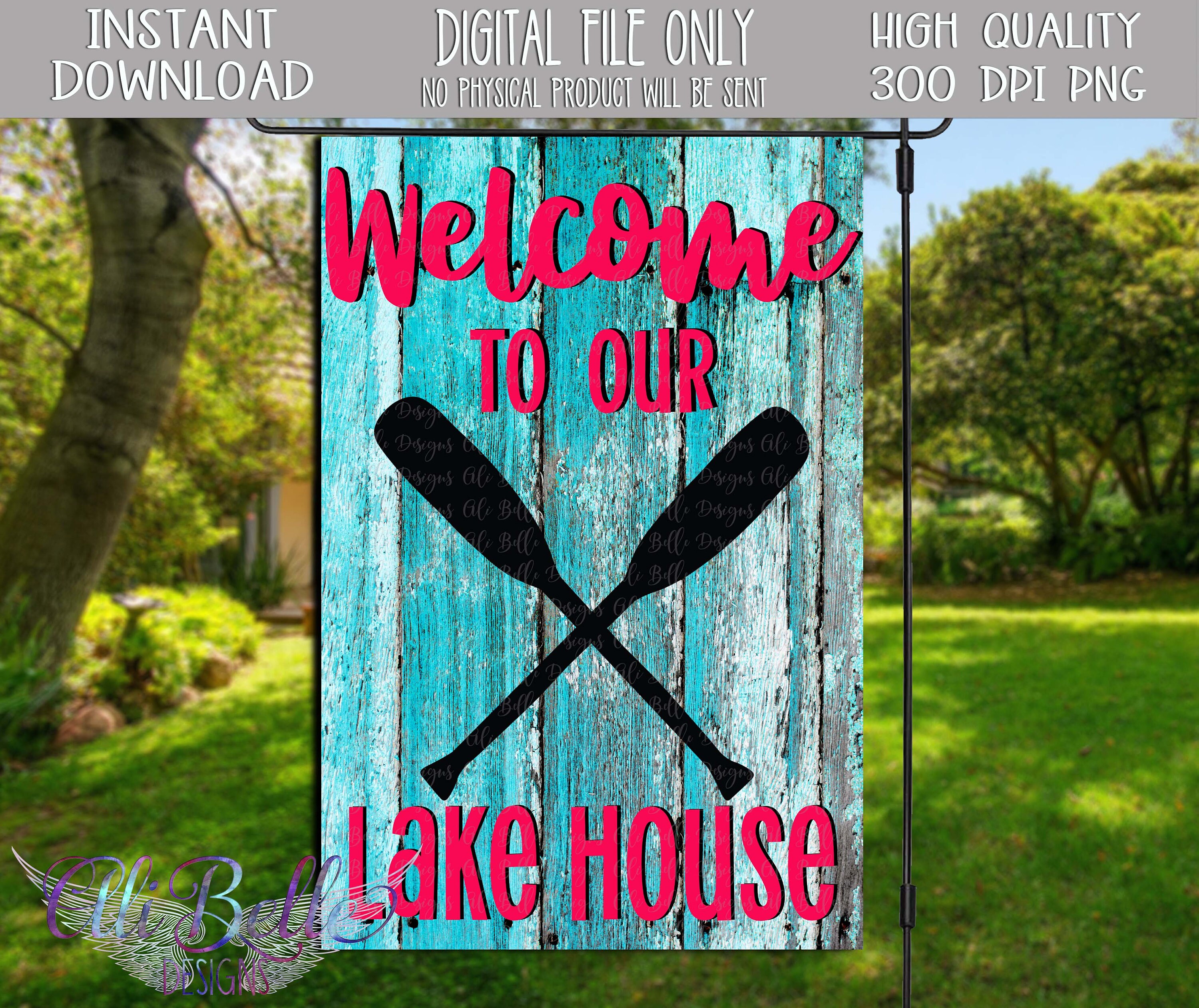 to Our Lake House Garden Flag Design Garden Flag Etsy