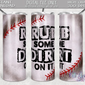 Conception maigre de tumbler de 20 oz| Sublimation maigre de modèle de tumbler de 20 oz| Frottez un peu de saleté dessus| Tumbler de base-ball | Téléchargement sublimation