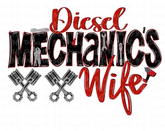 Design PNG sublimation femme mécanicien diesel | Mécanicien femme PNG | Sticker femme mécanicien imprimable | PNG |  Conception par sublimation| Mécanicien Femme